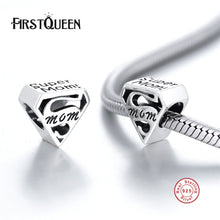 FirstQueen 2017 Autumn Authentic 925 Sterling Super Mom Charm Bead Fits Ori