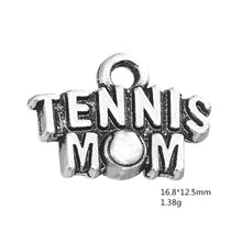 My shape 30Pcs tennis mom sporty word charms-in Charms from Jewelry & Acces