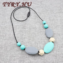 TYRY.HU Silicone Teething Nursing Breastfeeding Necklace Chewable Jewelry f