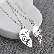Mother Daughter Necklace Silver Heart Love Mom Necklaces & Pendants For Wom
