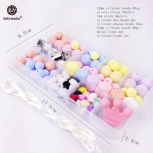 Let's Make candy color teether silicone beads DIY handmade mom jewelery cha
