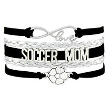 Infinity Love Soccer Mom Football Bracelets & Bangles For Women Men Gift Su