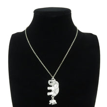 Q937 3 2 Free Shipping Alloy Silver Women Girls Jewelry Animal Elephant Mom