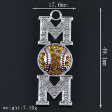 my shape 5pcs a lot hot sales baseball mom sports charm-in Charms from Jewe