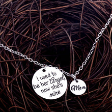 Fashion Mom I Used To Be Her Angel Love Family Mothers Day Gifts Chain Pend