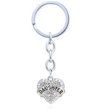 XIAOJINGLING Fashion Love Heart White Daughter Mom NaNa Charm Pendant Keyri