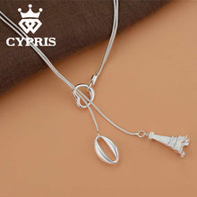 LOVE  New Arrivals  silver Fashion pendant Necklaces Eiffel Tower Charm Nec