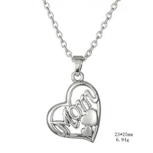 Skyrim Heart Mom Statement Message Family Charm Link Chain Pendant Jewelry