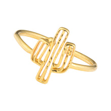Bohemia Cactus Adjustable Ring For Women Beach Cocktail Party BFF Jewelry M