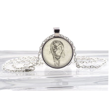 Leonardo Da Vinci Fetus Resin Necklace Pregnant Mom Pendant Artist Doctor M