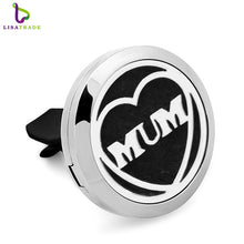 30MM love mom Stainless steel car perfume oil diffuser locket necklace New