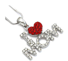 dropshipping  Love You Mom Heart Pendant Necklace Charm Fashion Jewelry Mot
