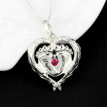 Wholesale Personalized Mommy of an Angel Remembrance Necklace Baby Feet Nec