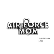 Skyrim 10pcs Zinc Alloy Air Force Mom Charm For Bracelets Necklaces Jewelry