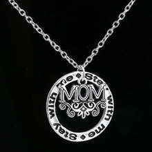 Love Heart Mom Dad Husband Wife Hollow Pendant Necklace Couples Lovers Gift