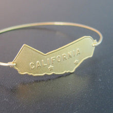 Gold / silver Color California State Bracelet Gift for Friend,Mom Retro Bea
