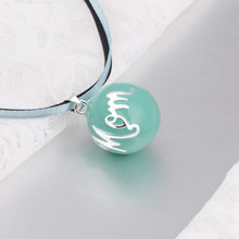 Eudora Harmony Ball Fresh Blue Mom Round Mexican Bola Pendant with Ribbon C