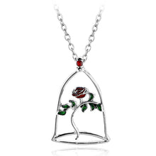 New Charms Choker Collier Femme Rose Pendans Necklaces Beauty And The Beast