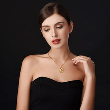 Collare Crystal Mom Gift Necklaces & Pendants Gold Color Rhinestone Necklac
