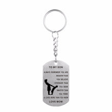ZMZY Mom to Son Dog Tag Always Remember You Are Braver Than You Believe 316
