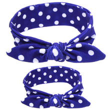 LNRRABC 2Pcs/Set Mom Fashion Baby Rabbit Ears Headband Stretch Bowknot Hair
