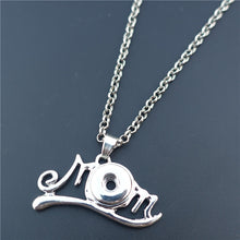 Fashion Mom Metal 12MM Snap Buttons Long Chain Necklace Jewelry Mother Gift