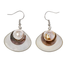 Mother of pearl shell drop dangle earrings fashion jewelry mothers day birt