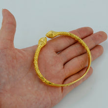 Anniyo Bangles for Women/Men,Gold Color Jewelry Ethiopian Bangle Embossing