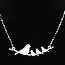 Q1442 14 5 Free Shipping silver Alloy Women Girls Jewelry Animal Multi Bird