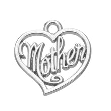 Skyrim 20Pcs Carved Word Mother Heart Charm Pendant  DIY Necklace Jewelry M