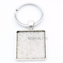 Class fashion women jewelry Cheer Mom keychain vintage square key chain rin