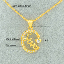Anniyo Love Symbol Jewelry Heart Pendants Necklaces Gold Color Mom Mother's