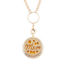 FUNIQUE Trendy Pendant Necklace Rose Gold Silver Tone Rhinestone Hollow Out