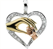 Wholesale 100% Real Pure Sterling Silver Mother and Child hand in hand  Pen