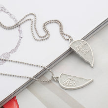 3 pcs Carving Big Sis MOM Little Sis Love Broken Heart Pendant Necklaces Sp