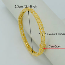 Anniyo 6.3cm Openable/Dubai Bangles for Women,Gold Color Africa Jewelry Eth