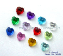 wholesales120pcs mix color 5mm heart birthstone floating locket charm for m