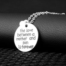 'The Love Between Mother And Son Is Forever 'Love Letter Pendant Necklace S