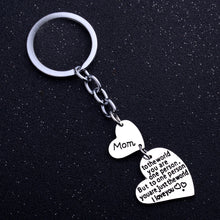Mom Heart I Love Mothers Day Gifts Silver Keyring Keychain Jewelry Family M