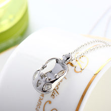 Mom Four Child Mother's Day Pendant Necklace Figure Mother Necklaces Silver