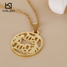 Kalen Mother's Day Gifts For Mom Stainless Steel Gold Color Letter mam Boy