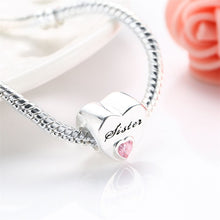 AZIZ BEKKAOUI Lovely Heart Shape Charms Beads Fit for Pandora Bracelets Diy