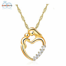 SUSENSTONE 2017 Fashion Mother's Day New Gifts Silver Mosaic Zircon Necklac