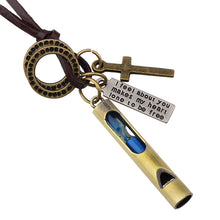 New Valentine Couples Lover's Whistle Pendant Necklace with sandglass Valen