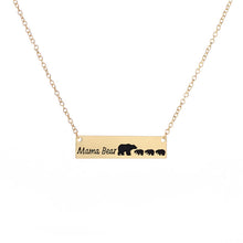 Dropship New Fashion Vintage New Mom Love Mama Bear Necklace Mother Grizzly