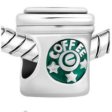 Fit Pandora charm bracelets Mom Silver Plated Stars Coffee Cup Beads Charms