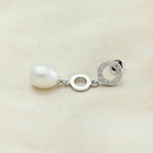 Genuine wedding freshwater pearl earrings women,fashion natural pearl earri