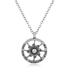 MQCHUN 2017 You Are My Sunshine My Only Sunshine Charm Pendant Necklace Fas
