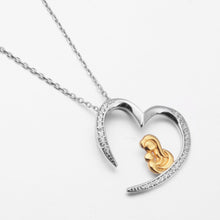 Eudora Genuine 925 Sterling Silver Gold Color Mom holding baby Loving Silve