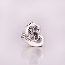 2016 New Heart Mom Beads Fit Pandora Charms bracelets Authentic 100% 925 st